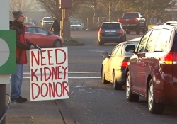 Больной самостоятельно ищет донора почки с помощью самодельной «уличной рекламы»