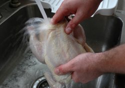 Почему не следует мыть тушку курицы перед приготовлением