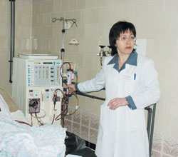 В отделении гемодиализа