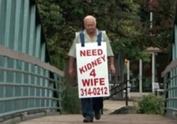 Пенсионер нашел донора почки для жены необычным способом