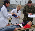 В Харькове состоялись показательные учения по оказанию медицинской помощи во время чрезвычайных ситуаций